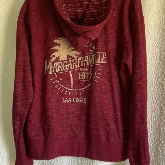 Margaritaville Maroon Zip-Up Hoodie - Picture 1 of 4